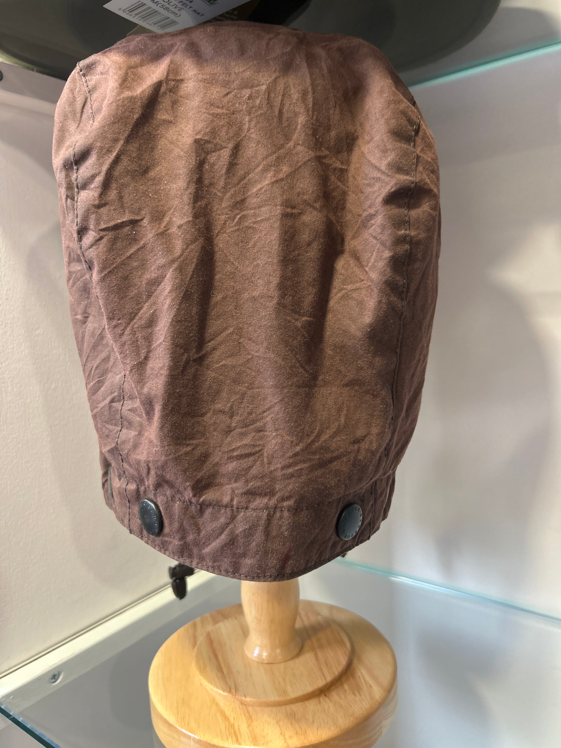 Cappuccio Barbour marrone recente -Brown Waxed hood One size - Shop In London