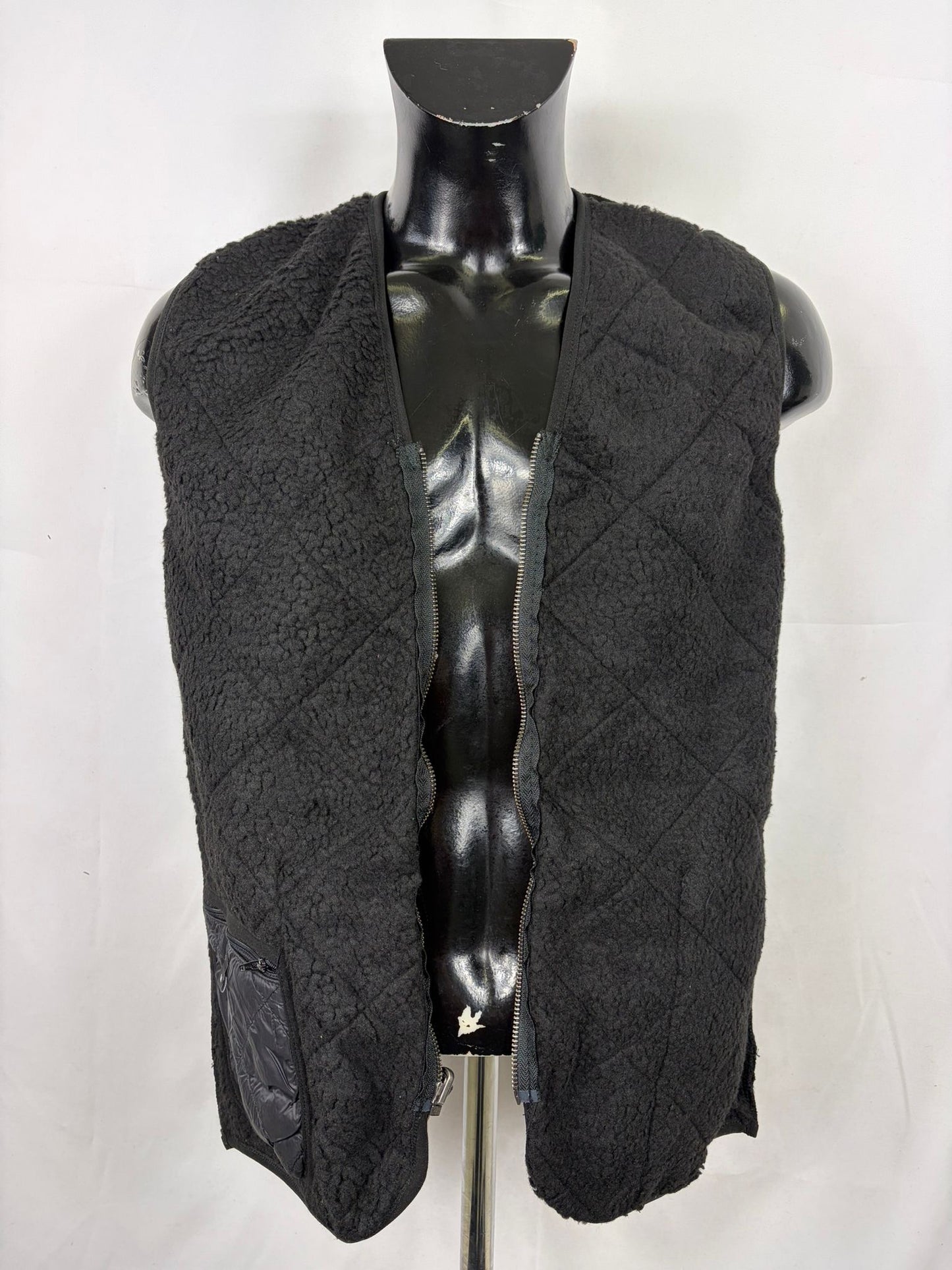 Gilet Imbottitura nuova Nera con zip compatibile per Barbour - Shop In London
