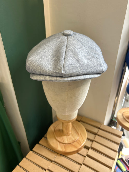 Coppola a otto spicchi in cotone celeste taglia unica - Eight Panel cap in cotton light blue one size - Shop In London