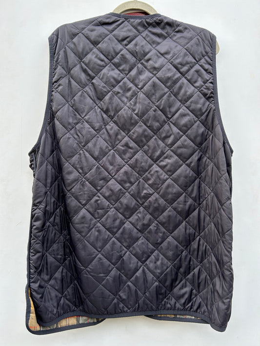 Gilet Barbour Trapuntato Blu 44 navy  Quilted Waistcoat L