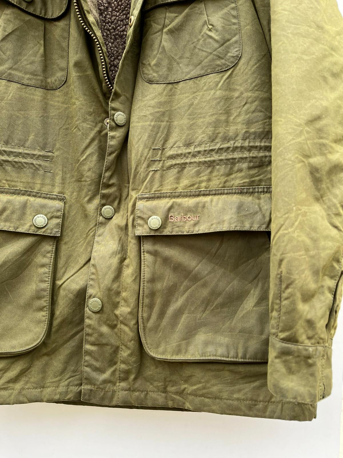 Barbour Giacca verde Uomo Brindle wax jacket Medium Green wax Jacket Size M