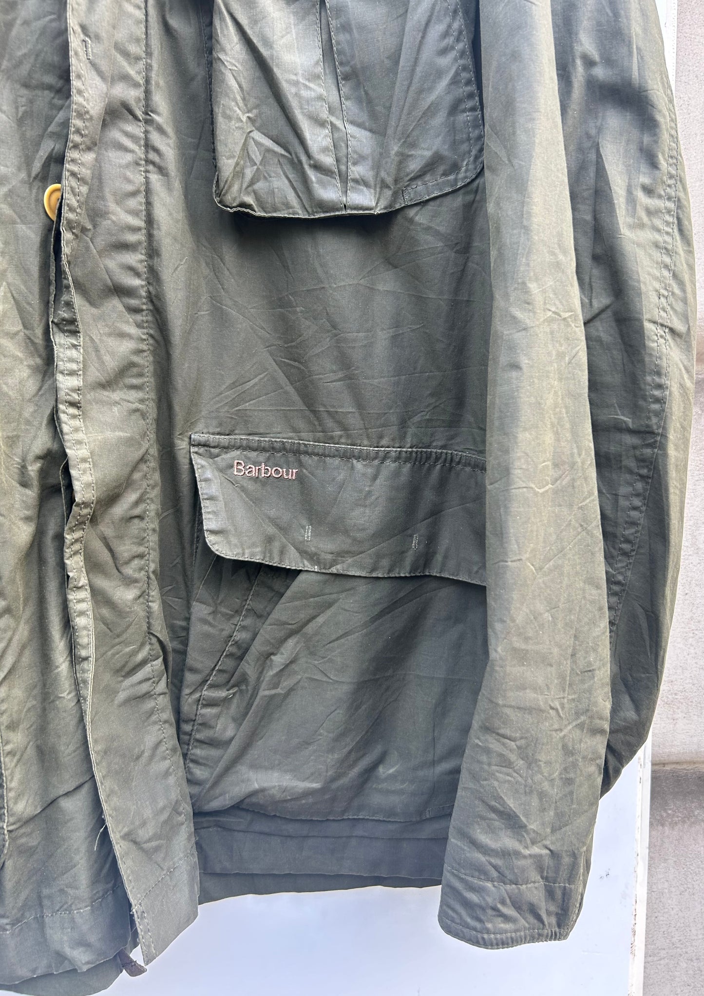 Giacca Barbour verde cerata Livingstone uomo XL - Man Flyweight Olive Livingstone Jacket size XL
