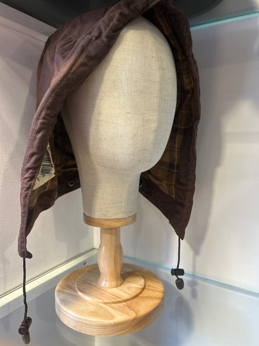 Cappuccio Barbour marrone recente A381- Brown Waxed hood One size - Shop In London