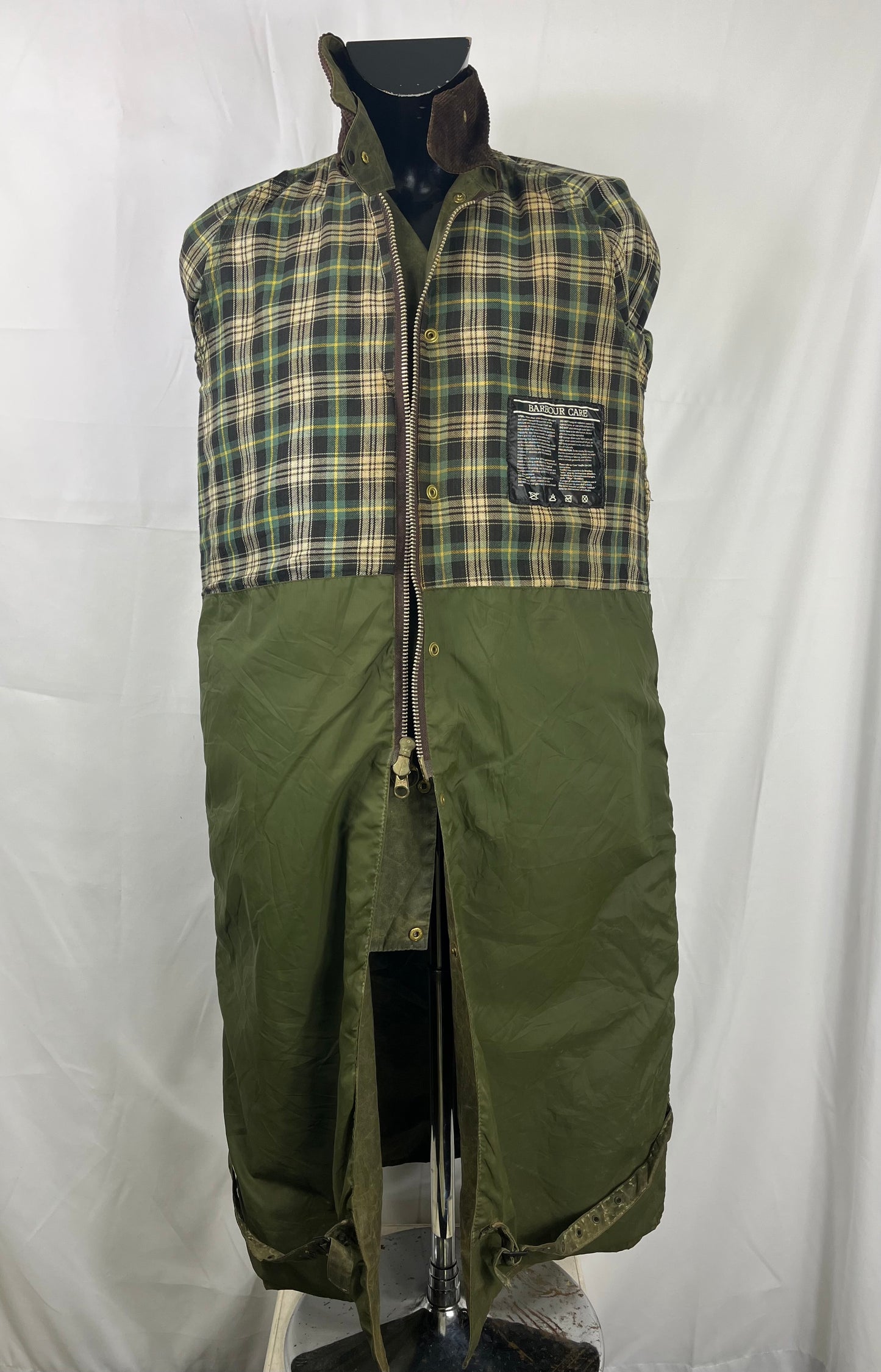 RARO Barbour Burghley Vintage verde 46/48 Unisex  Vintage wax green Burghley coat M