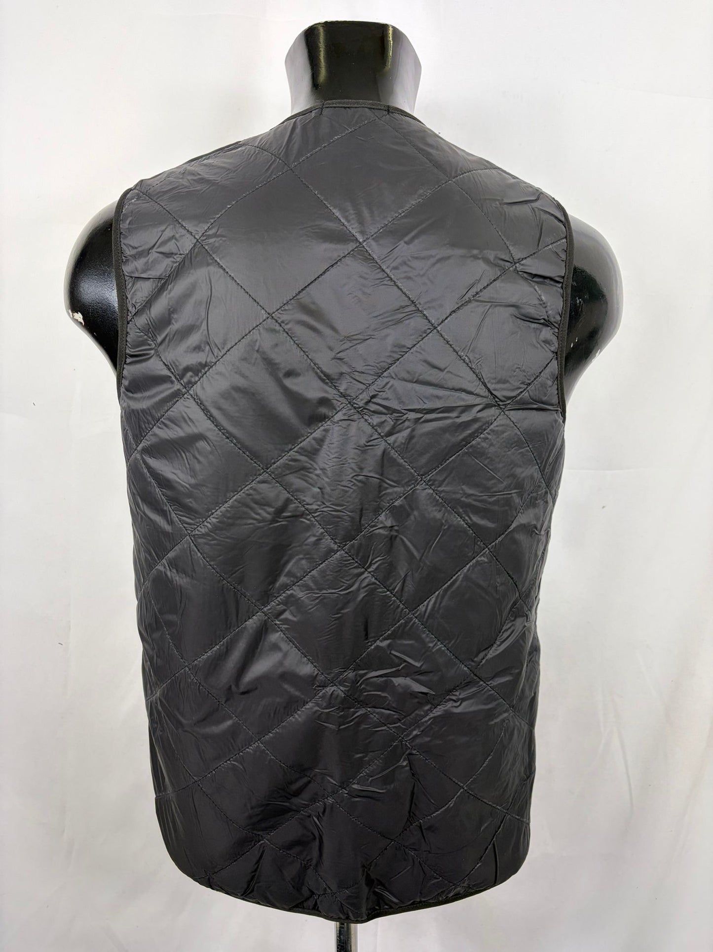 Gilet Imbottitura nuova Nera con zip compatibile per Barbour - Shop In London