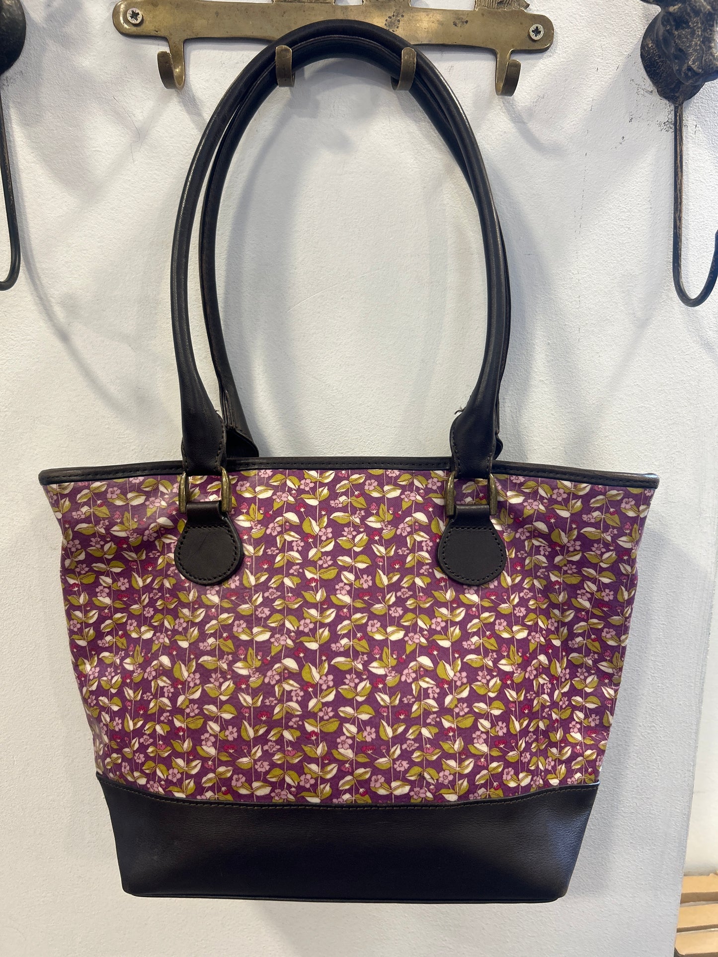 Borsa Barbour da donna tela e pelle fantasia liberty - Shop In London