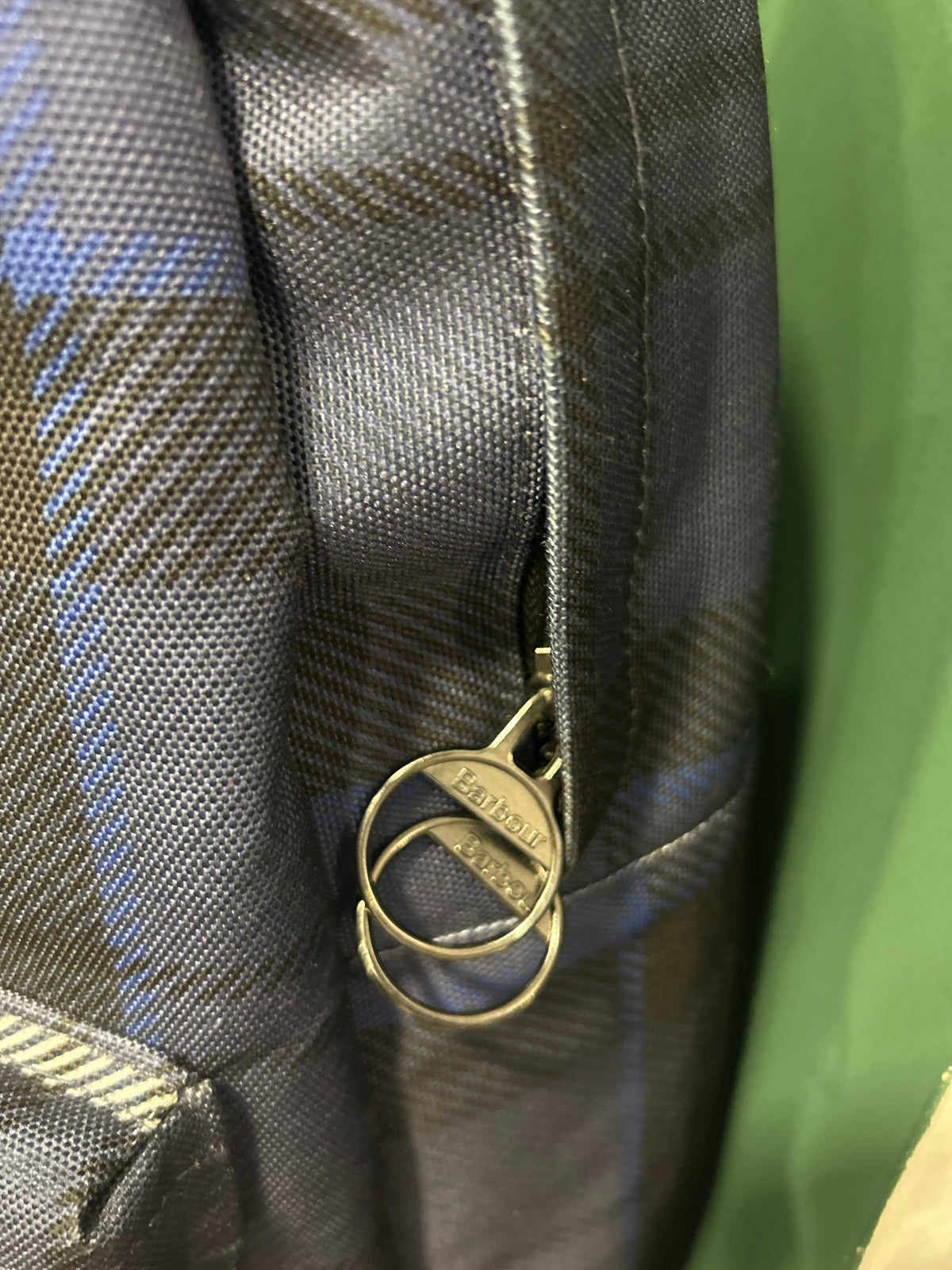 Zaino Barbour blu in tela Navy Barbour backpack