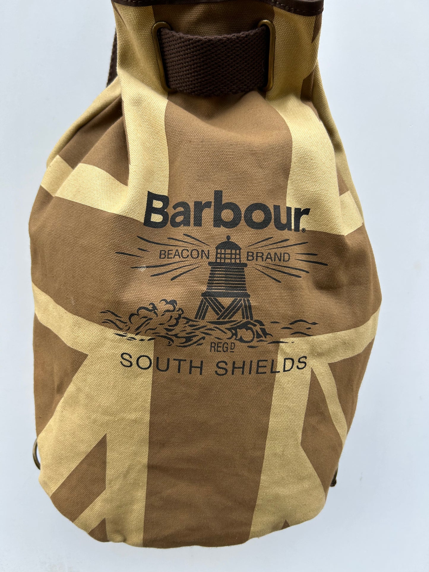 Zaino Barbour in cotone beige Barbour cotton Backpack Shop In