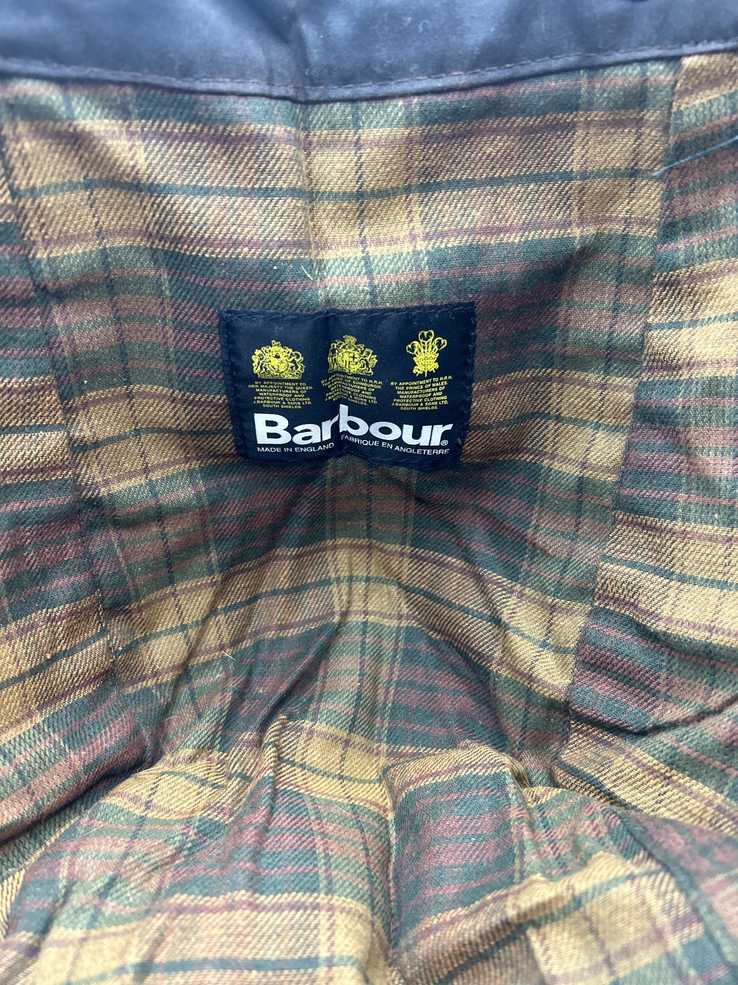Cappuccio Barbour vintage marrone Taglia Unica - Brown Vintage Waxed Hood