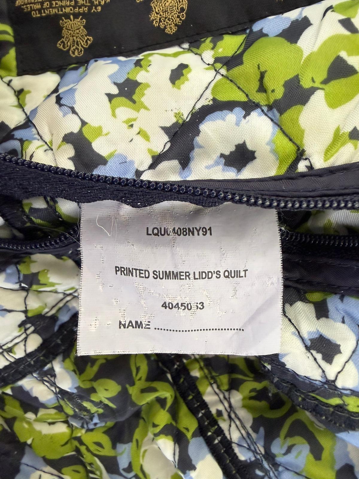 Giacca a vento Barbour Donna blu Uk14 Quilted Navy printed Lidds lady jacket size Medium - Shop In London