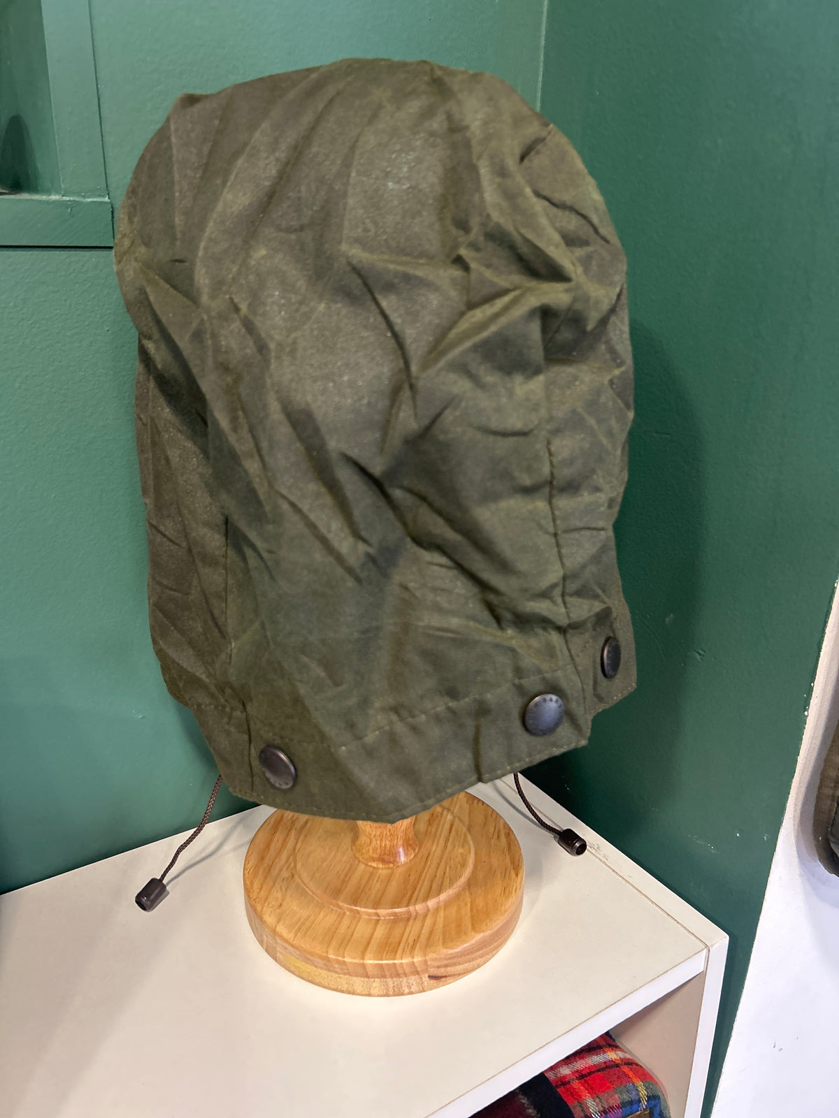 Cappuccio Barbour verde vintage - Vintage Green Barbour Hood
