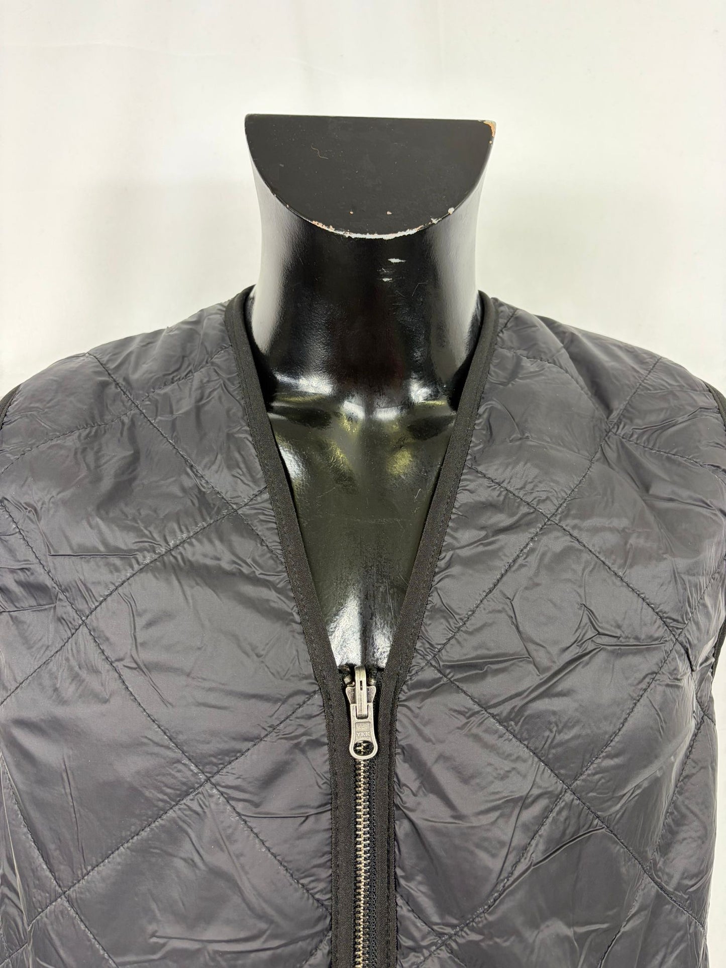 Gilet Imbottitura nuova Nera con zip compatibile per Barbour - Shop In London