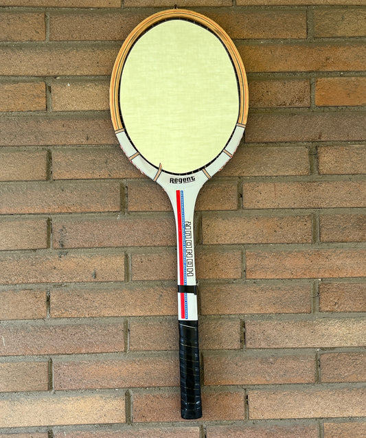 Racchetta Regent Vintage in Legno con Specchio- Vintage Mirror tennis wood Racket