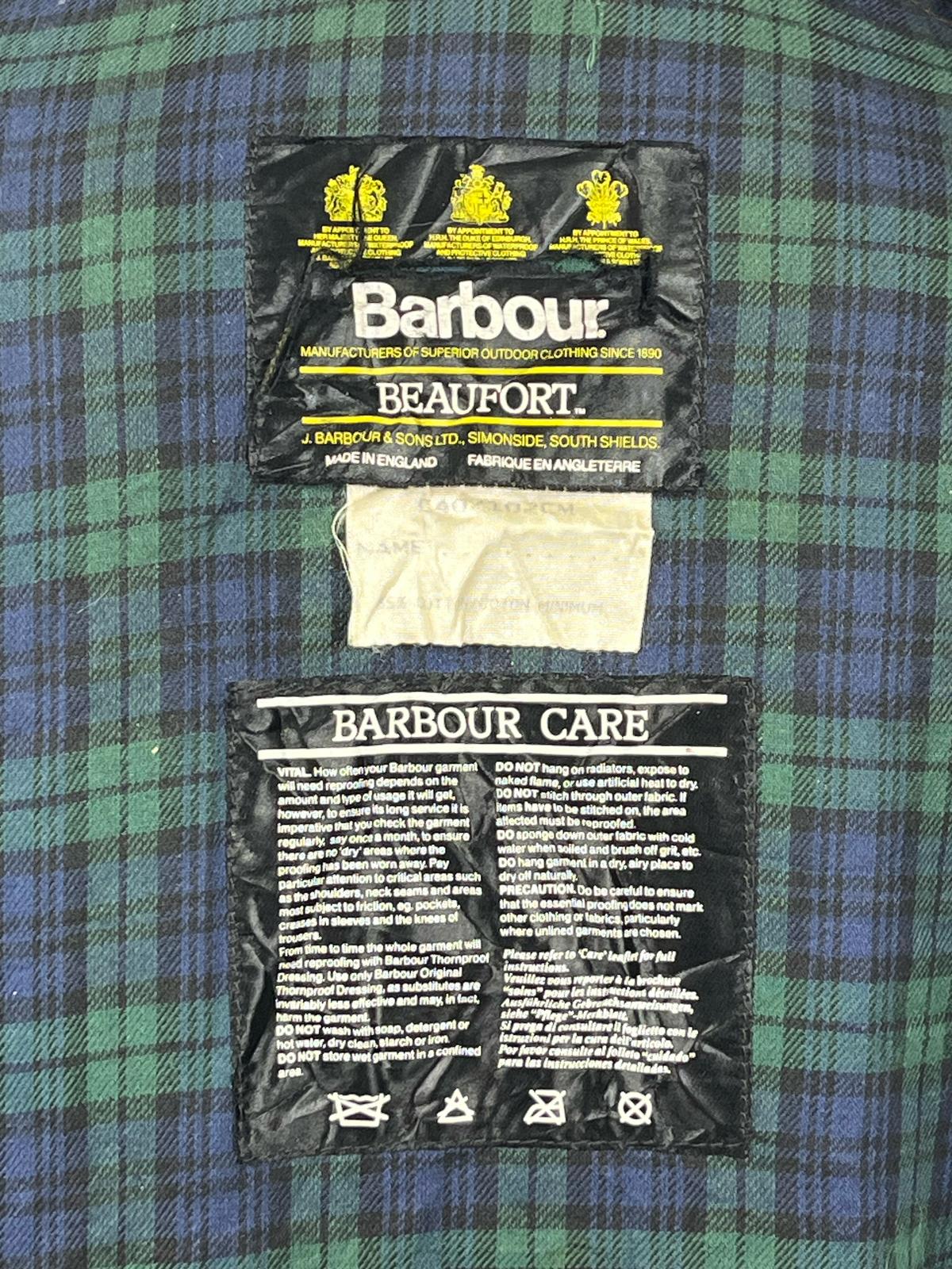 RARO Barbour Giacca Beaufort Beige vintage C40/102 cm Sandstone Beaufort Jacket Medium