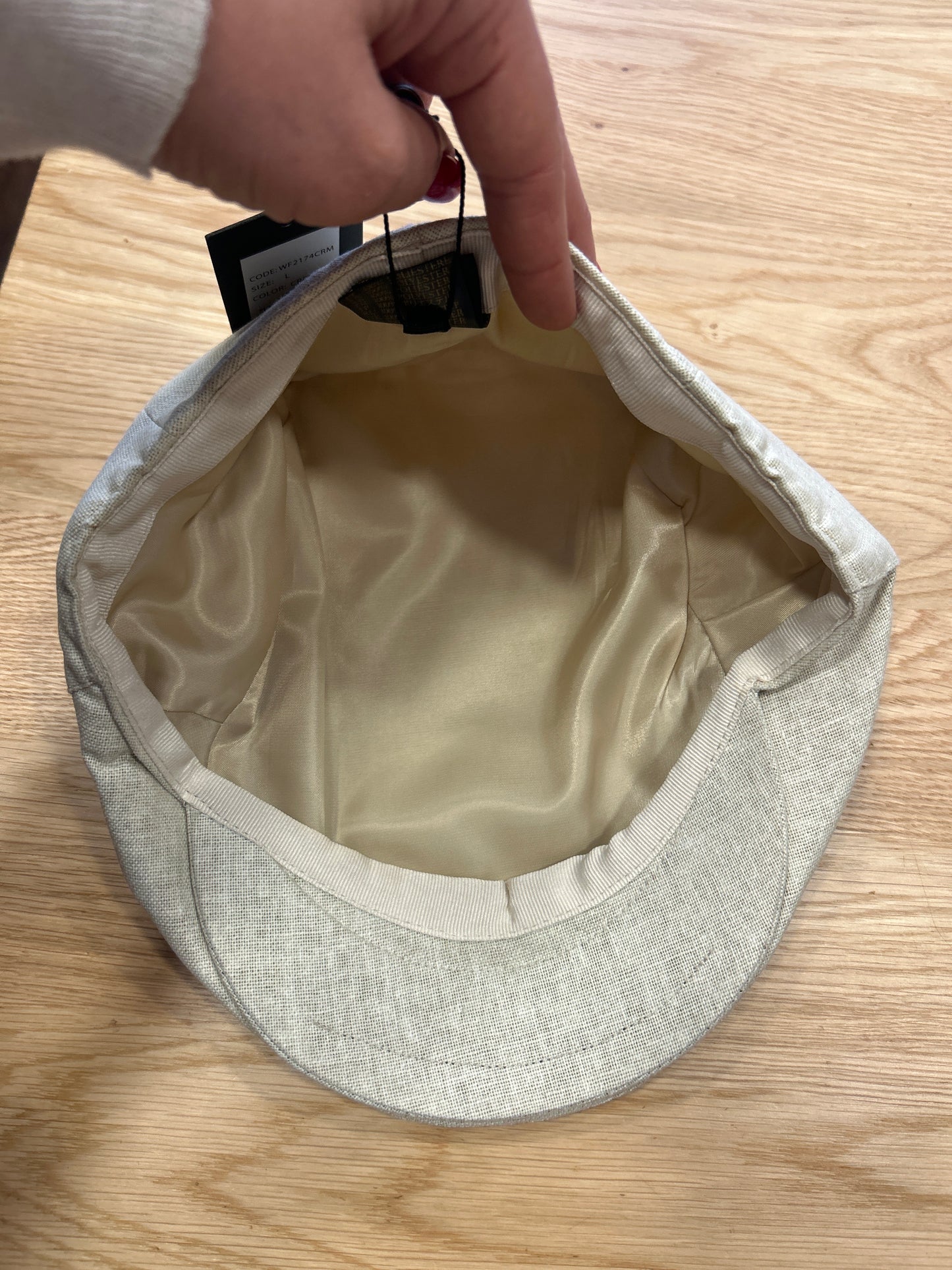 Coppola Flat cap nuova primavera beige - New English Summer Flat cap beige - Shop In London