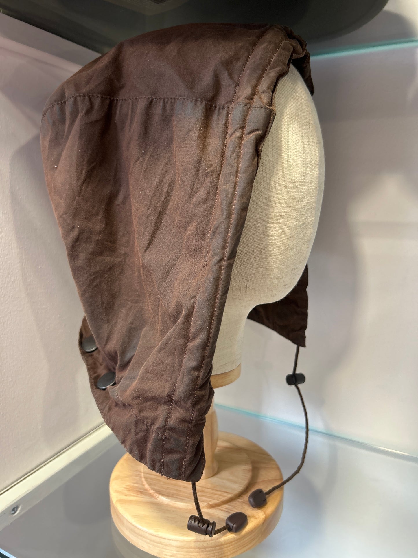 Cappuccio Barbour marrone recente -Brown Waxed hood One size - Shop In London