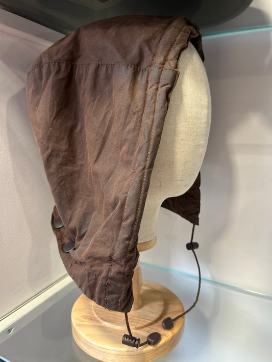 Cappuccio Barbour marrone recente -Brown Waxed hood One size - Shop In London
