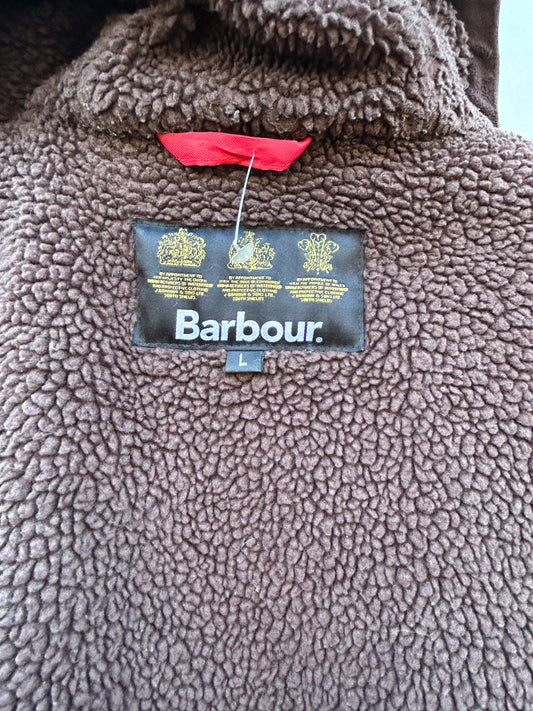 RARO GameParka Barbour verde con cappuccio Large - Wax Green Game Parka Size Large