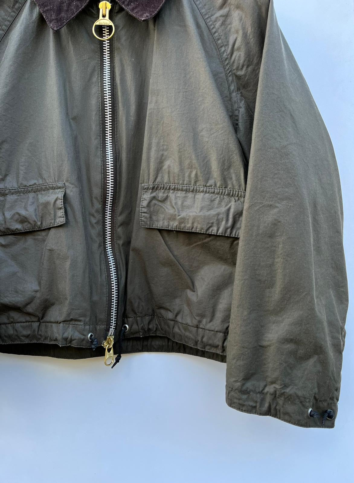 Barbour X Alexa Chung Margot Verde uk10 small -Rare Green lady short jacket size UK10