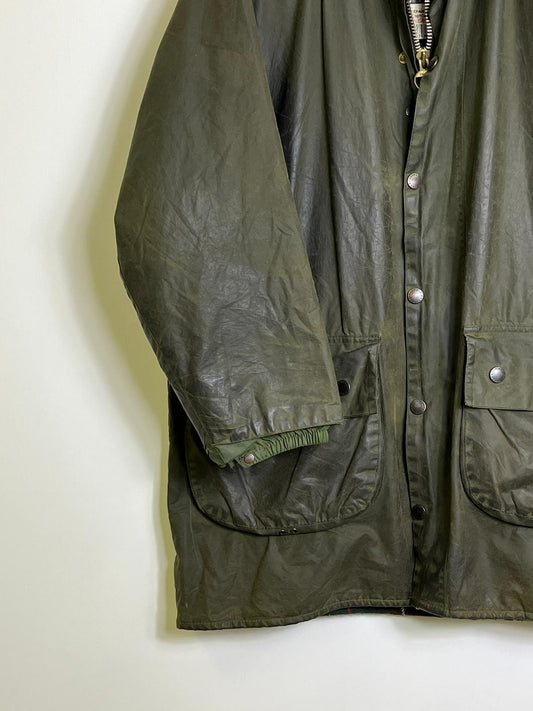RARO Barbour Gamefair Special Verde C42/107 cm Green Wax Vintage Gamefair Jacket c42 Large