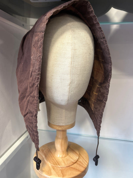 Cappuccio Barbour marrone recente -Brown Waxed hood One size - Shop In London