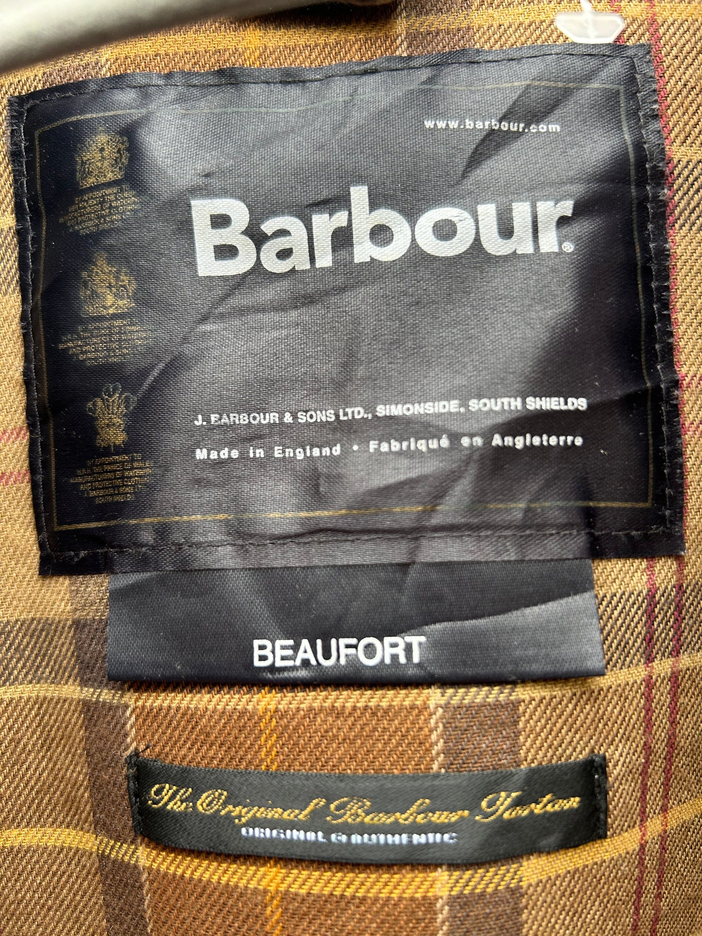 Barbour Giacca Beaufort vintage marrone XXL Man Vintage Wax Beaufort Brown XXL
