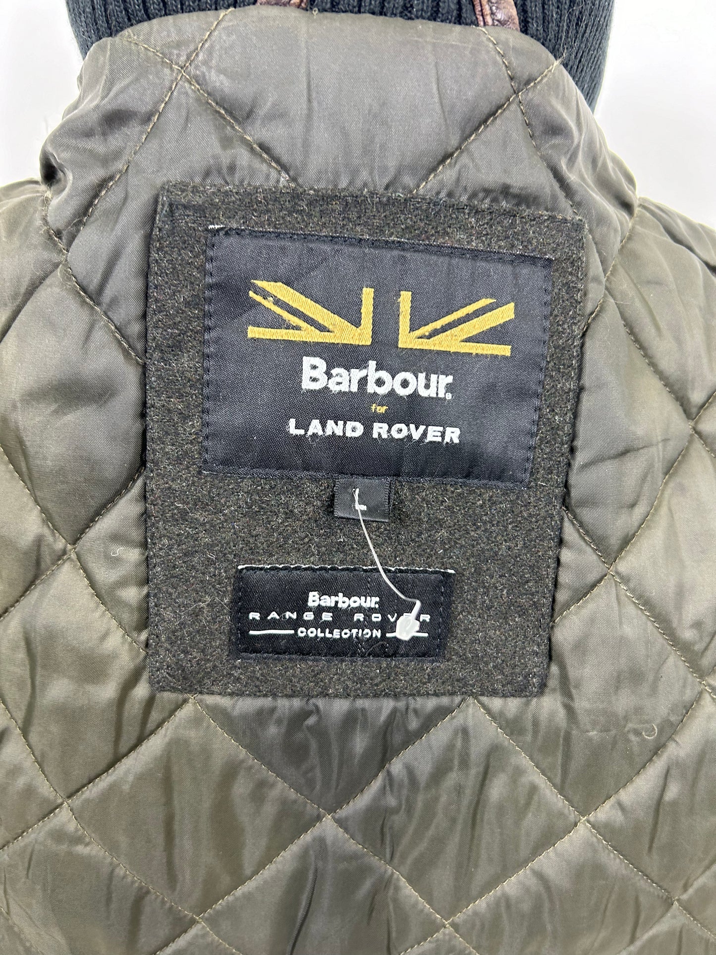 RARA Barbour Land Rover Giacca verde Uomo wax jacket Large Green wax Jacket Size L