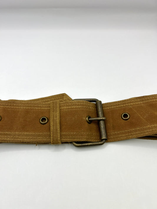 Cintura beige cerata per Barbour da moto - Sand wax replacement belt