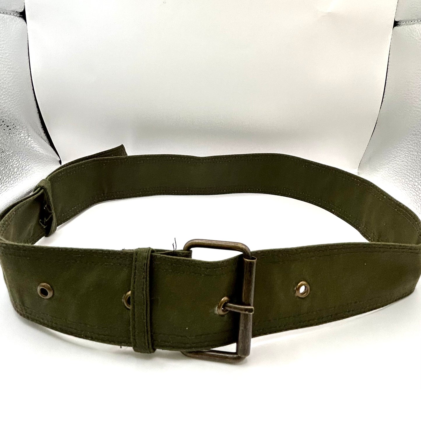 Cintura verde cerata per Barbour da moto - Green wax replacement belt