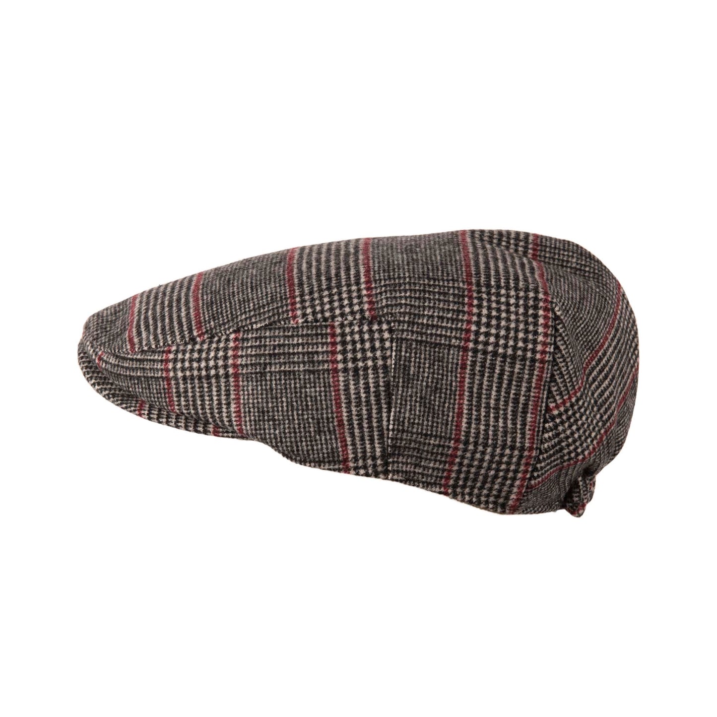 Coppola nuova inglese in lana grigia a fantasia - New English Grey Wool Flat cap One size
