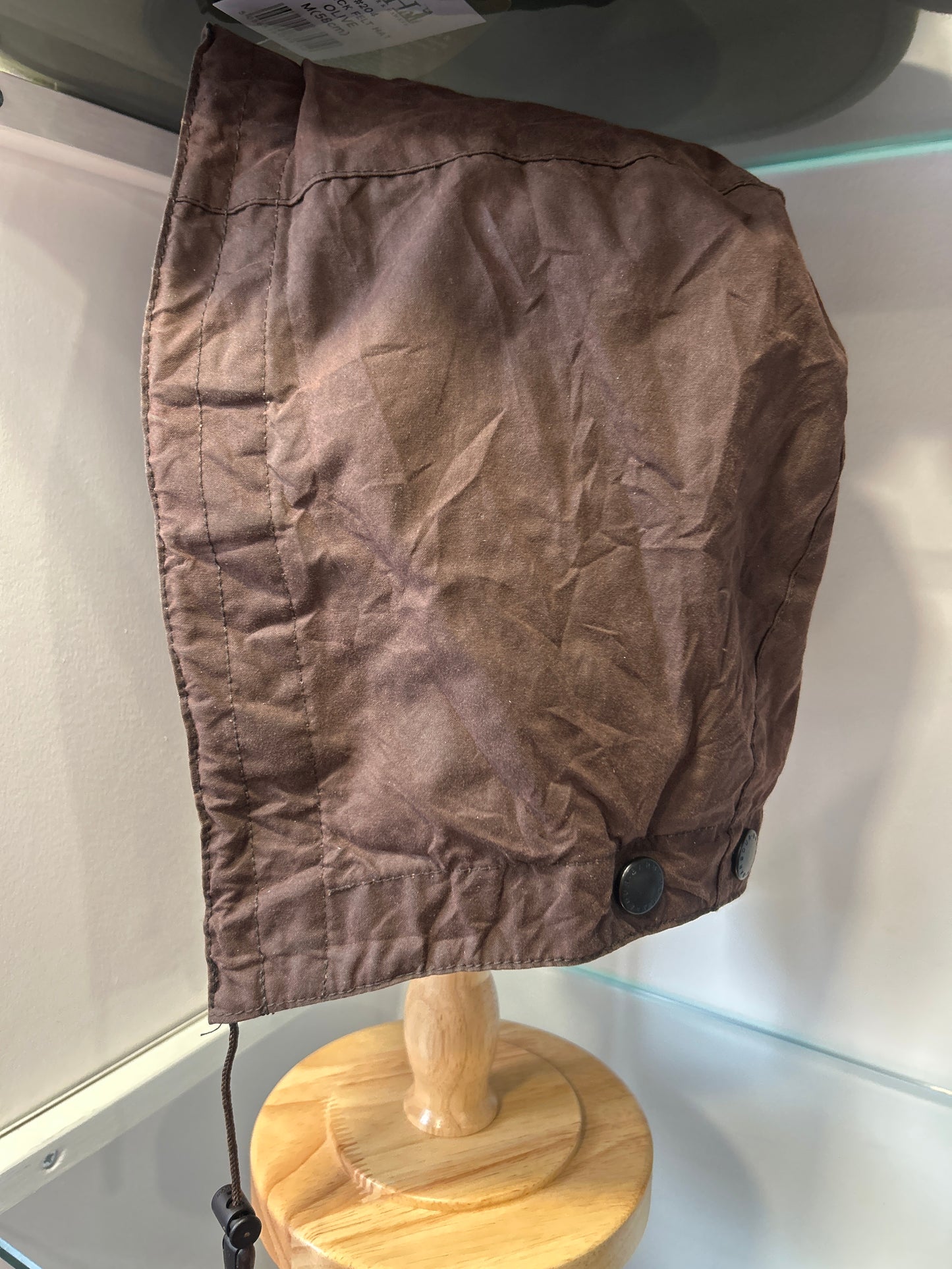 Cappuccio Barbour marrone recente -Brown Waxed hood One size - Shop In London