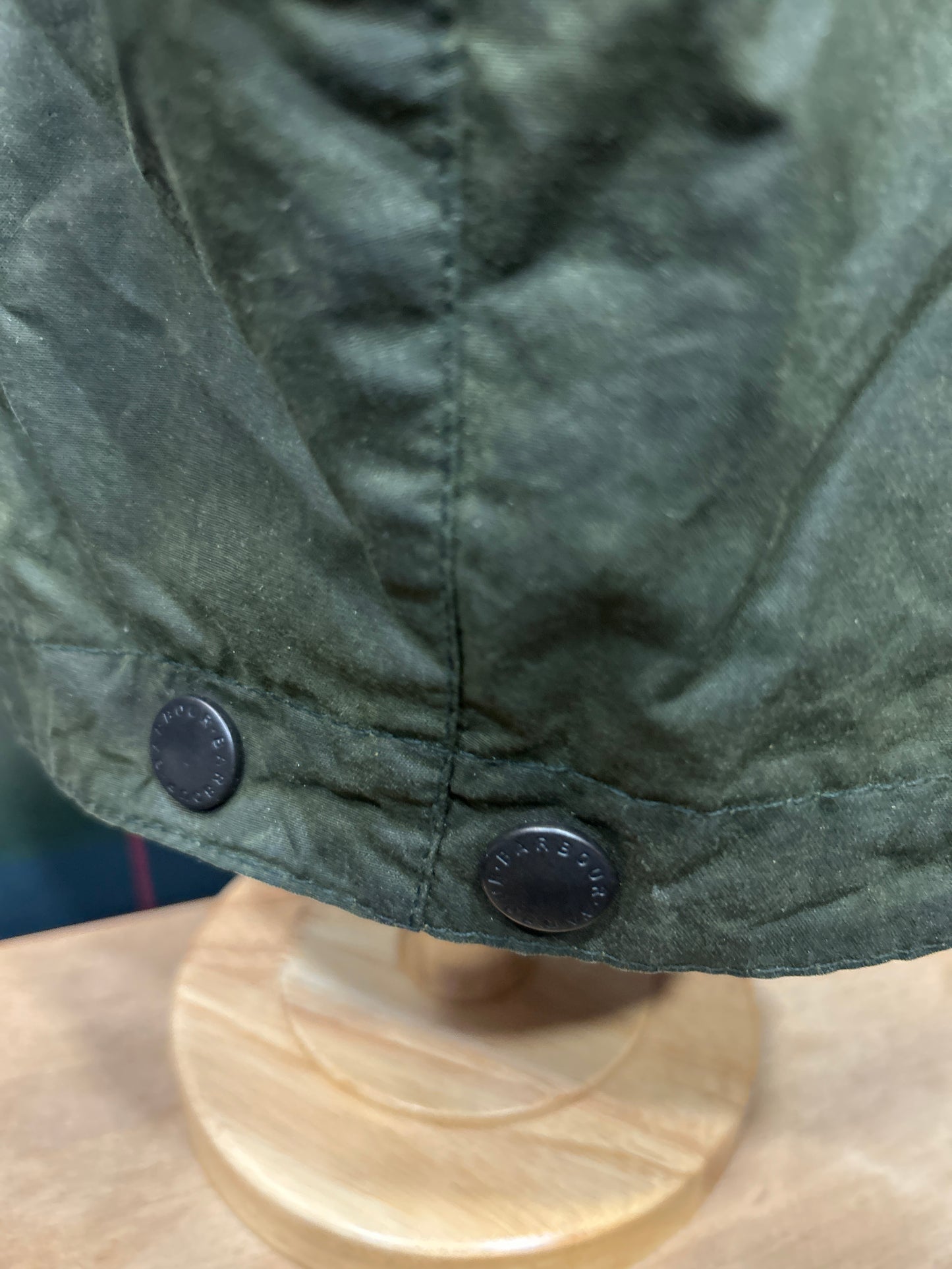 Cappuccio Barbour verde vintage - Waxed vintage Green Hood