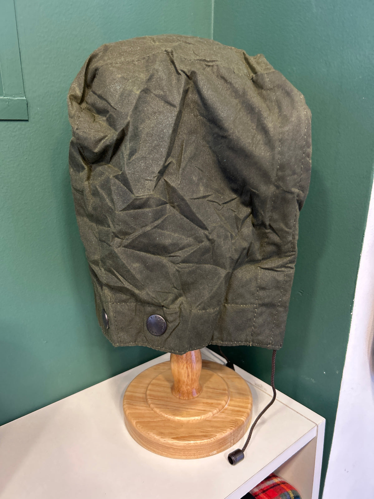 Cappuccio Barbour verde vintage - Vintage Green Barbour Hood
