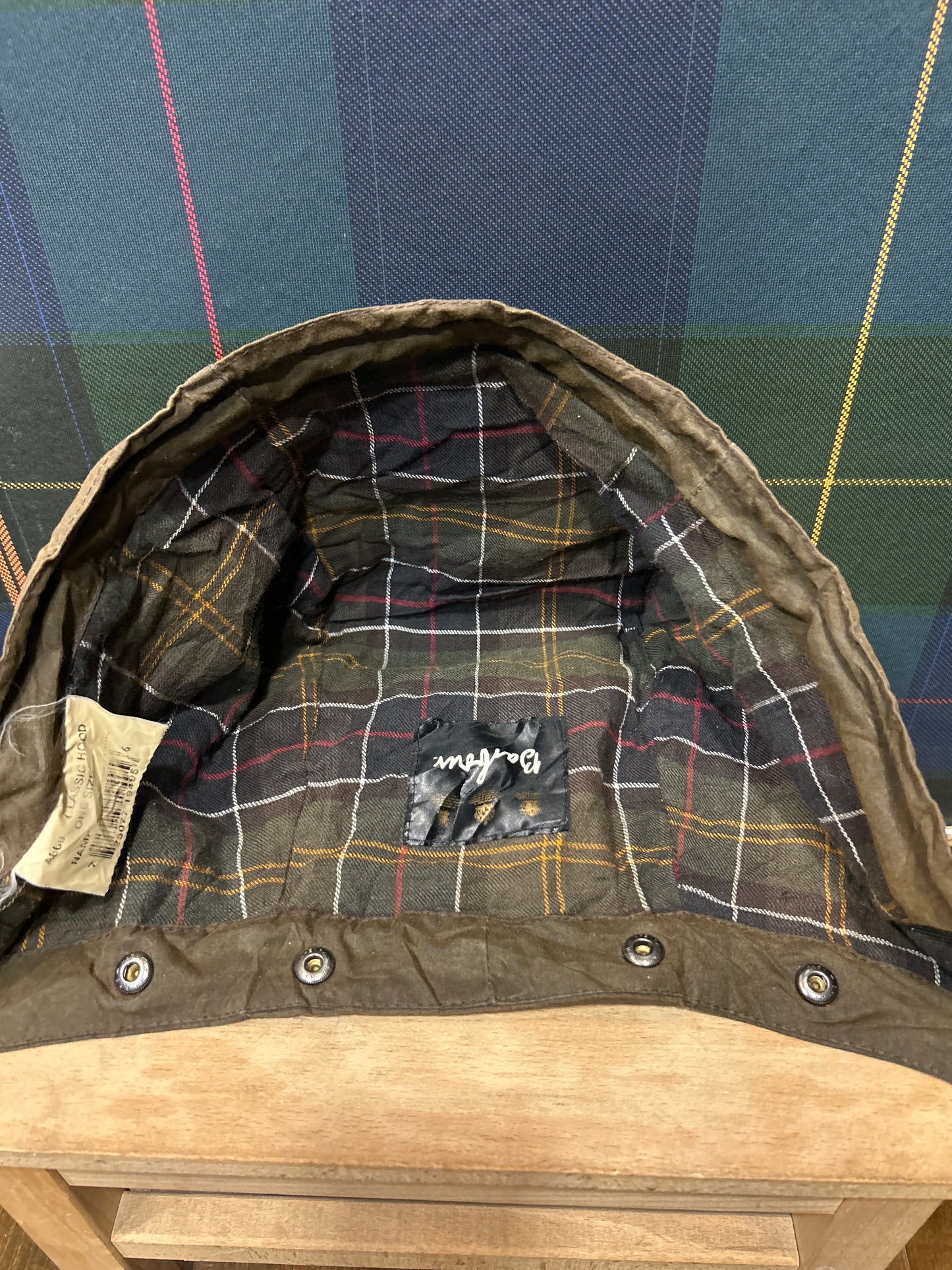 Cappuccio Barbour verde oliva A860 - Waxed Olive Hood A860