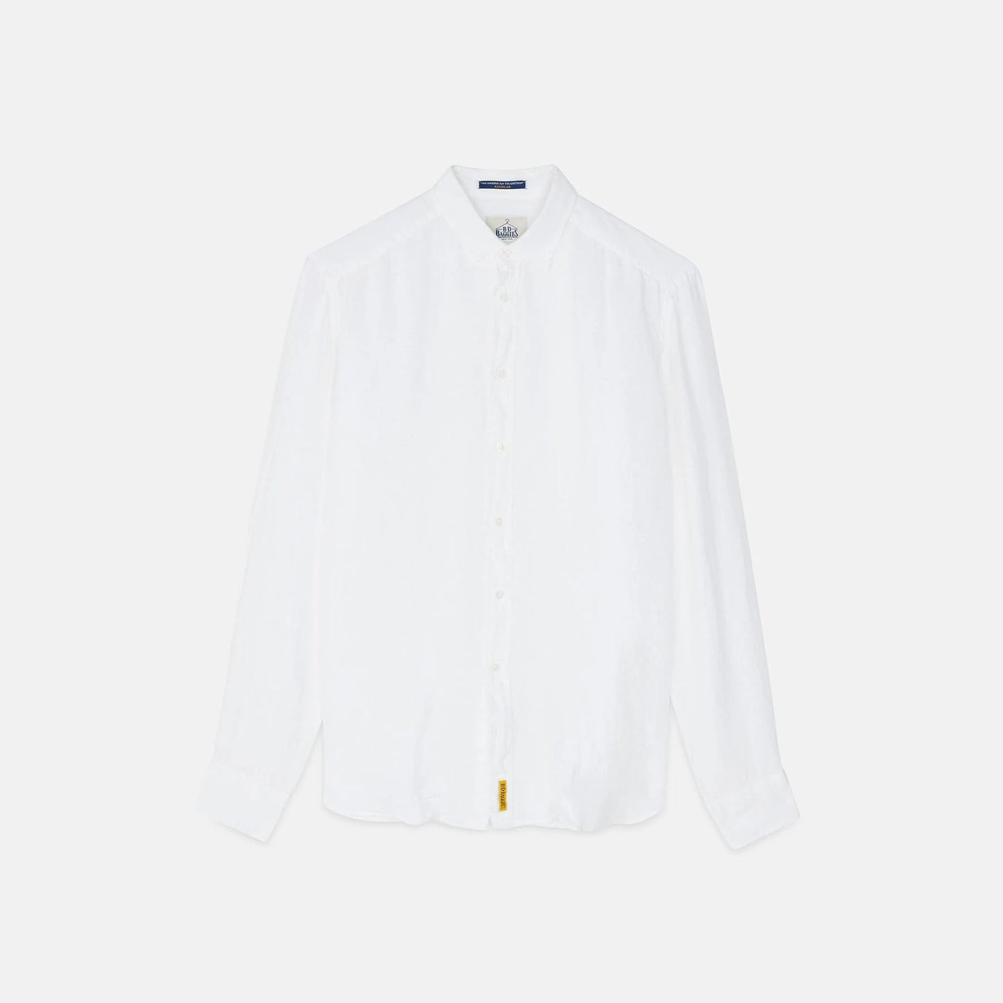 Camicia bianca in lino modello Bradford by B.D. BAGGIES