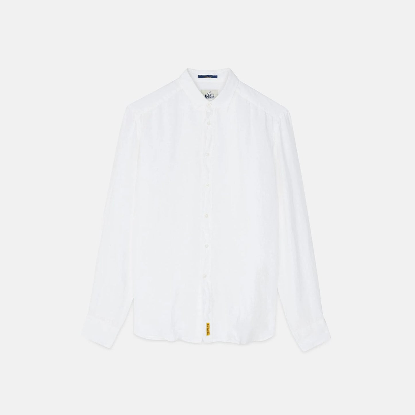 Camicia bianca in lino modello Bradford slim fit by B.D. BAGGIES