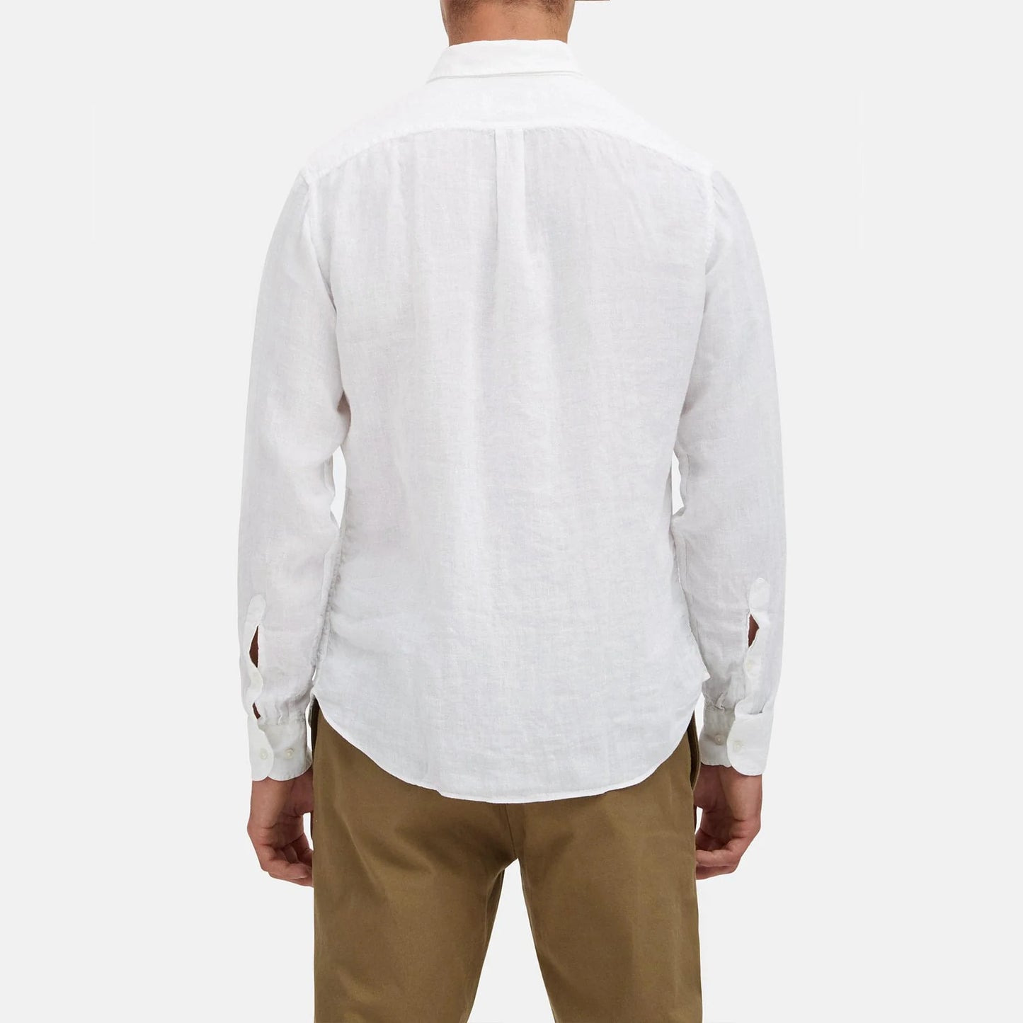 Camicia bianca in lino modello Bradford slim fit by B.D. BAGGIES