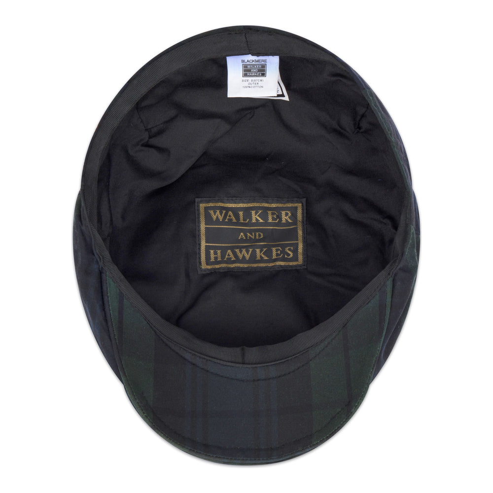 Coppola cerata nuova inglese fantasia Black Watch - New Black Watch waxed flat cap