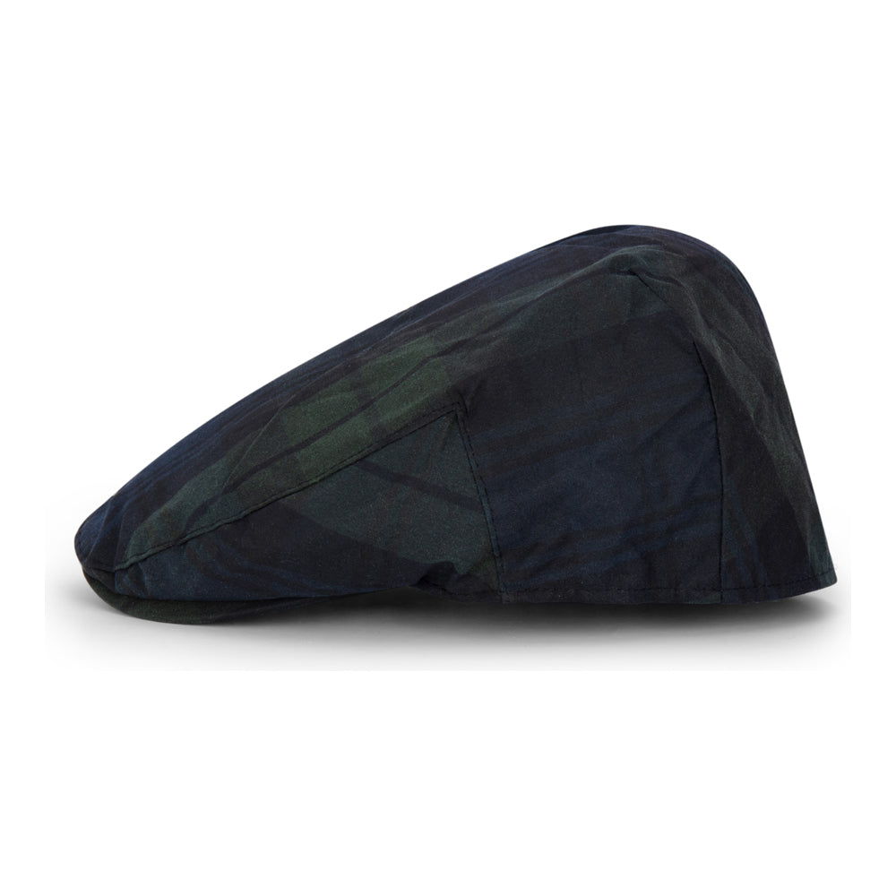 Coppola cerata nuova inglese fantasia Black Watch - New Black Watch waxed flat cap