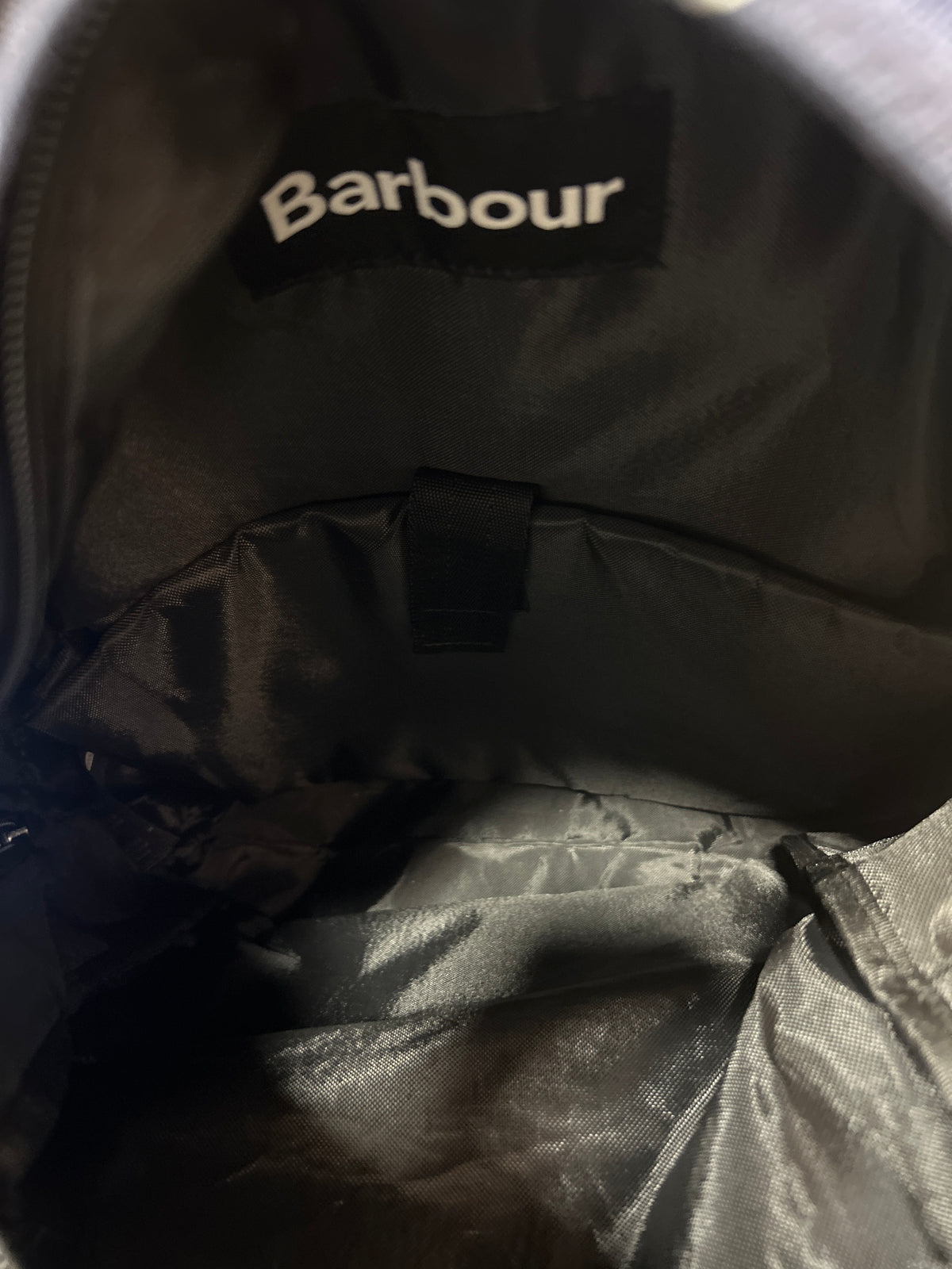 Zaino Barbour blu in tela Navy Barbour backpack