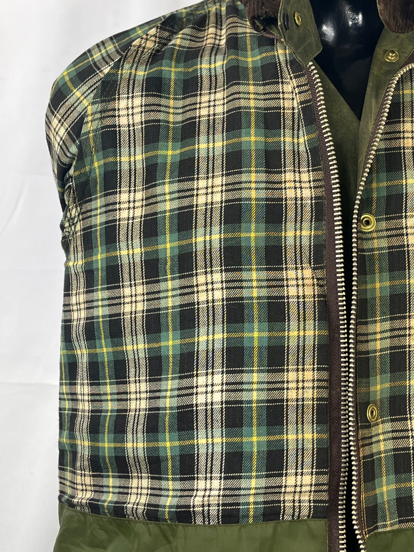 RARO Barbour Burghley Vintage verde 46/48 Unisex  Vintage wax green Burghley coat M