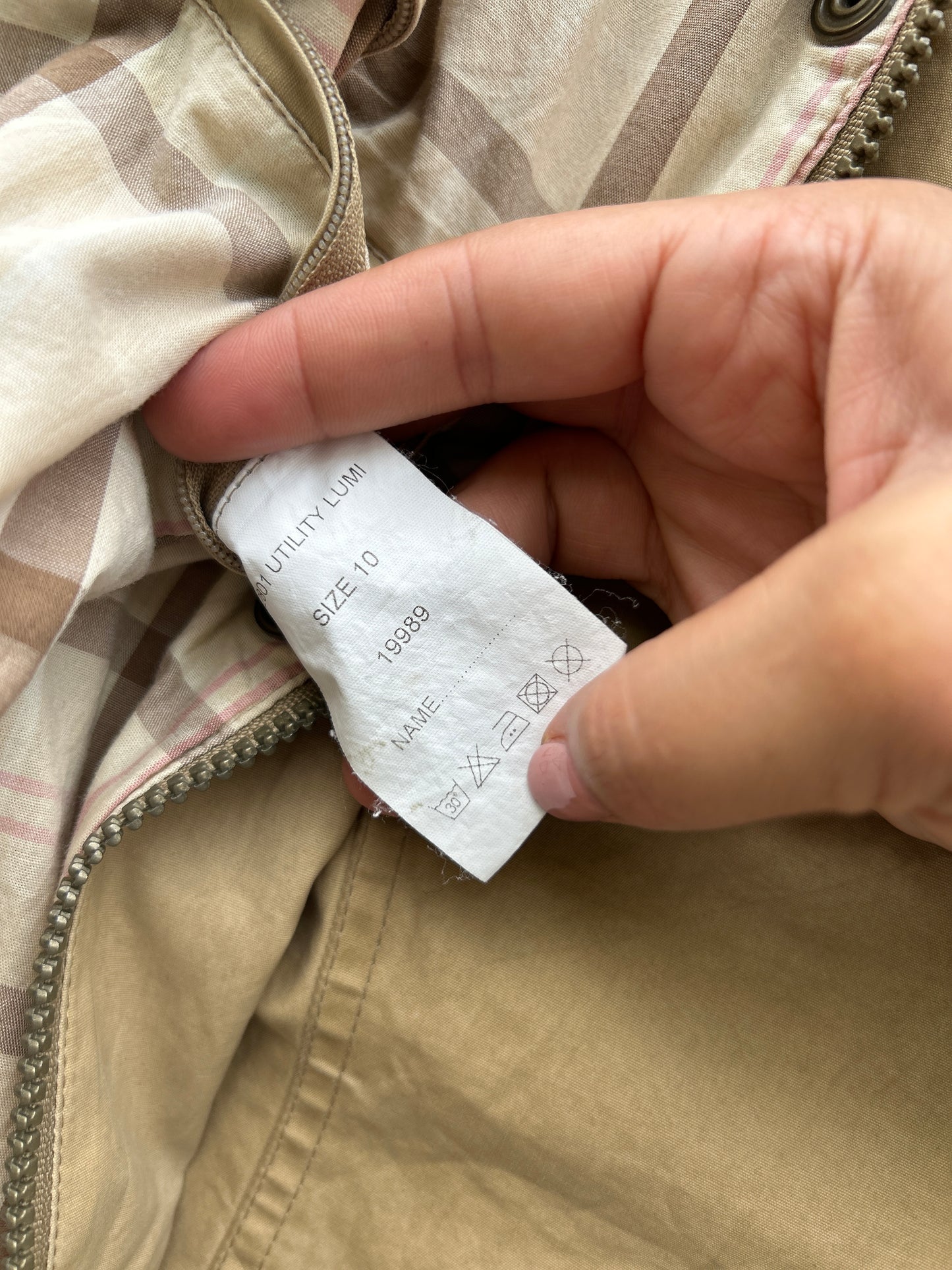 Barbour Giacca Donna Beige Small Tg.40 Lady Utility Jacket UK10