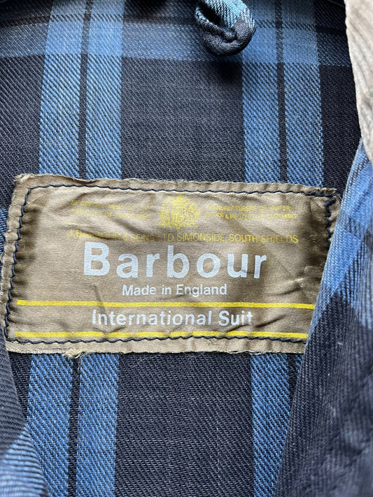 RARE Barbour Black International Suit Gold Label jacket A7 C44/c46 cm L/XLarge