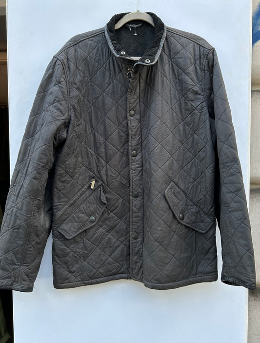 Giacca Barbour da Uomo Nera Chelsea Polarquilt Large - Man Black Quilt Jacket Size L