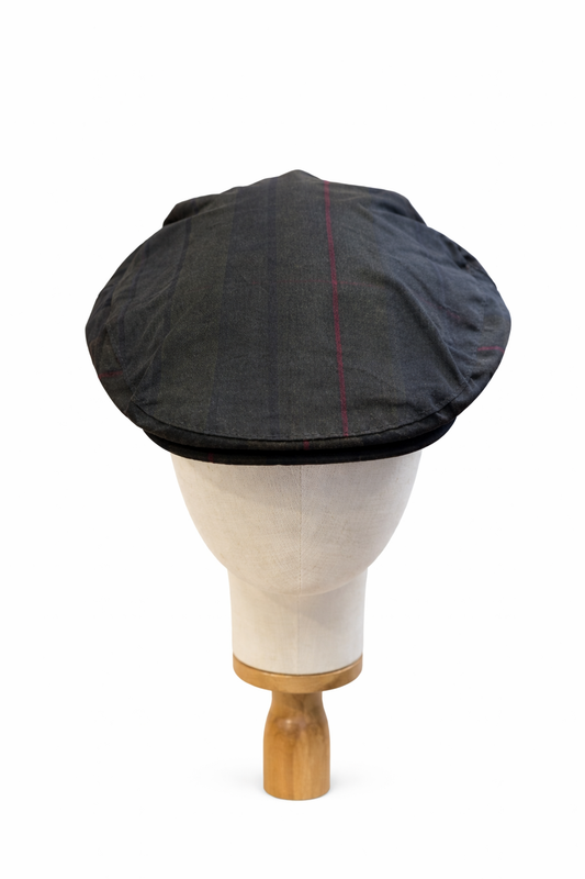 Coppola cerata nuova inglese fantasia tartan Iona - New Iona tartan waxed flat cap - Shop In London
