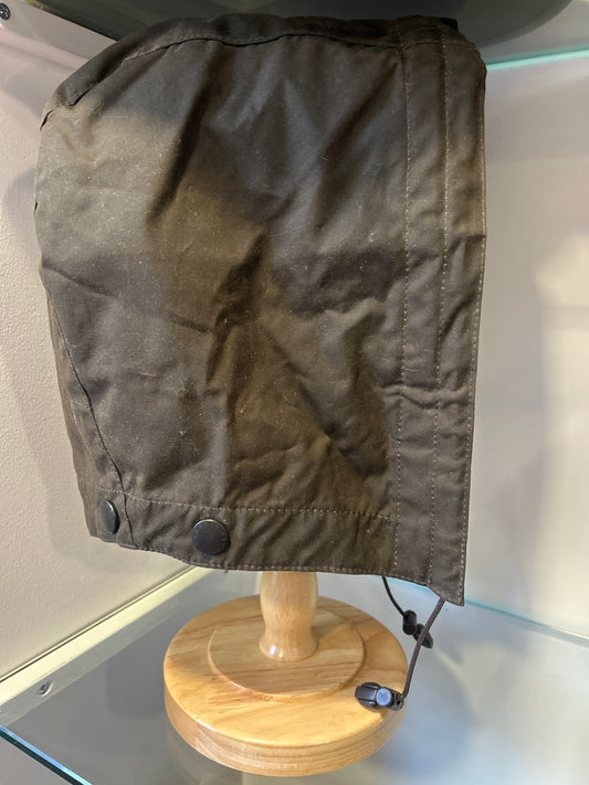 Cappuccio Barbour oliva recente - Olive Waxed hood One size - Shop In London