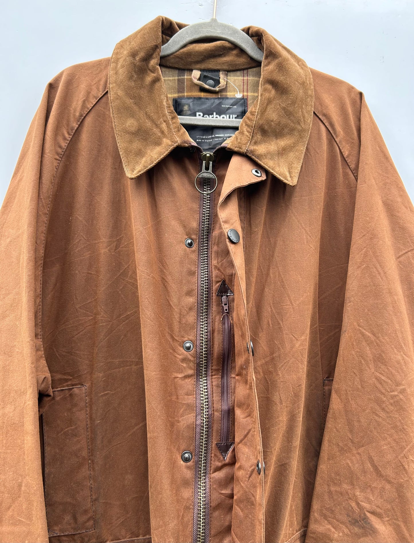 Barbour Giacca Beaufort vintage marrone XXL Man Vintage Wax Beaufort Brown XXL