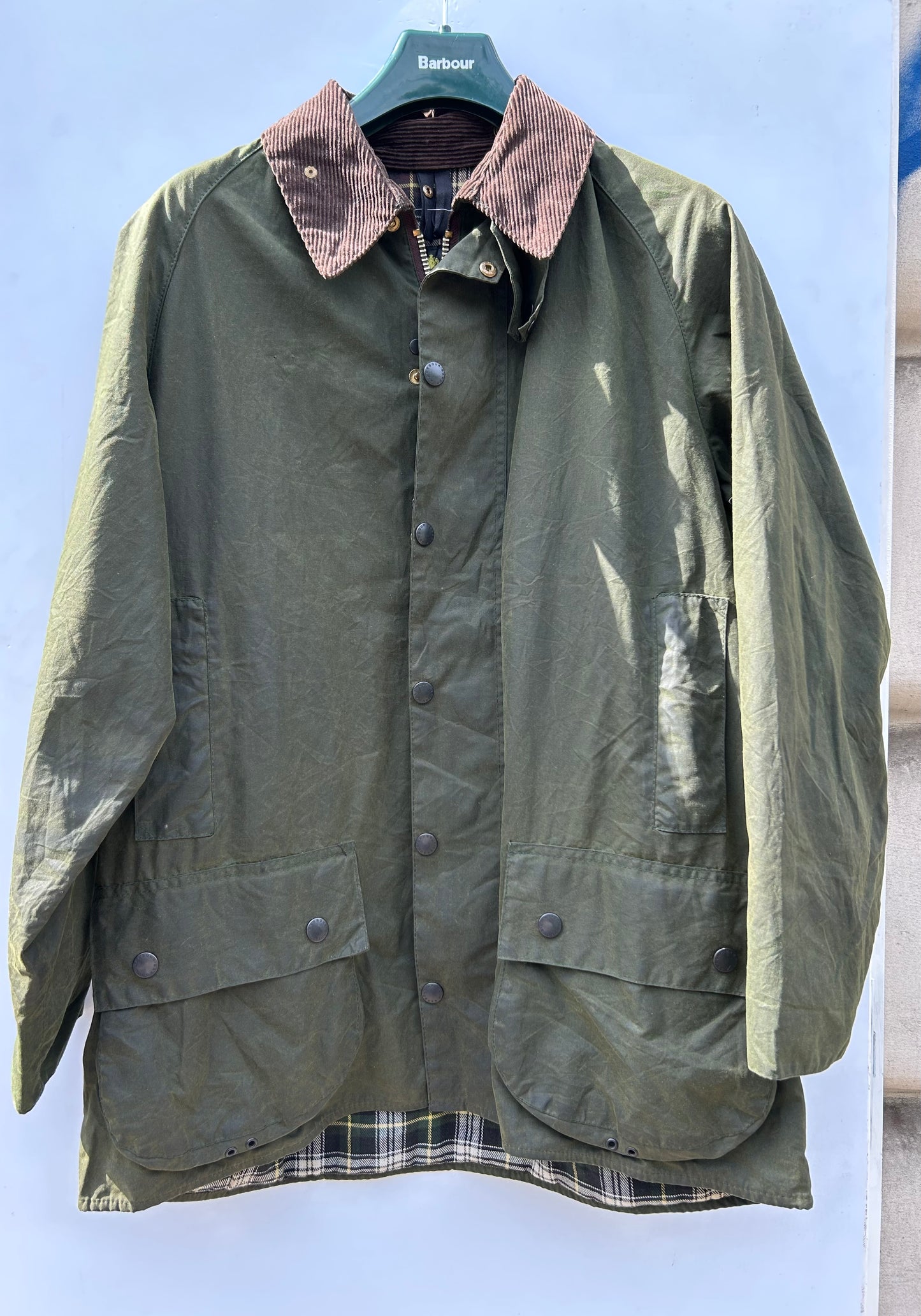 Barbour Beaufort Verde vintage c42/107 cm - Green Barbour Beaufort Jacket size c42