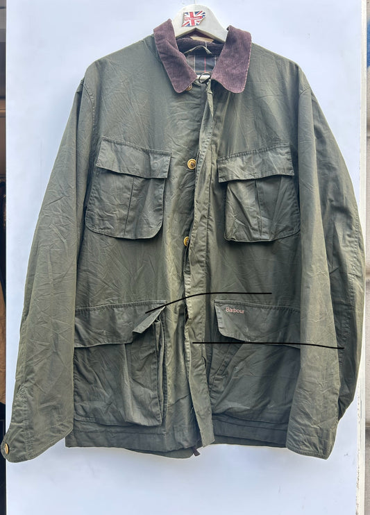 Giacca Barbour verde cerata Livingstone uomo XL - Man Flyweight Olive Livingstone Jacket size XL
