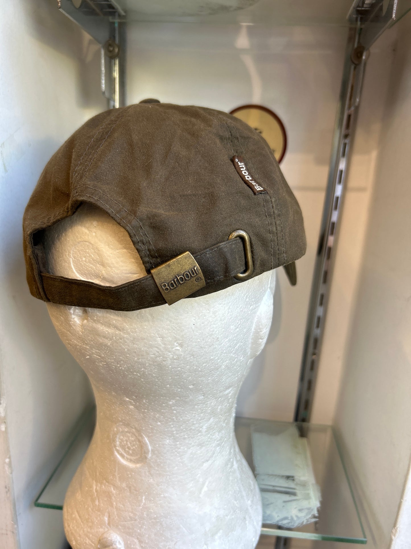 Cappello da baseball Barbour verde oliva  in cotone cerato taglia unica - Wax Olive baseball Cap One size